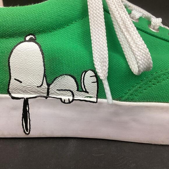 Lacoste x Peanuts Jumpserve -Men's 10.5 -Green Snoopy -Limited Edition Sneakers - Picture 7 of 12